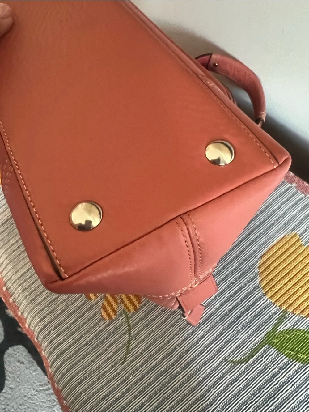 Coach Pink Hampton Satchel Bag with Turnlock